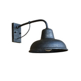 Industrial Mini Black Metal External Dome Wall Lamp Image - 6