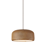 Industrial Minimalist Pot Lid Resin Dining Room Pendant Light Image - 10