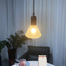 Industrial Modern Crackled Cone Glass Pendant Light Image - 4