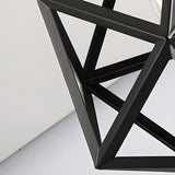 Industrial Modern Geometric Black Metal Pendant Light Image - 9