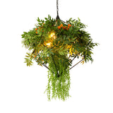 Industrial Modern Restaurant Hanging Green Plant Chandelier Image - 3