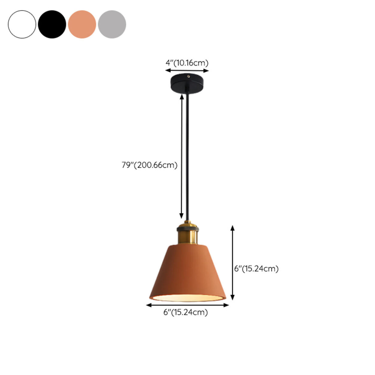 Industrial Multi Color Resin Cone Drum Pendant Lights Image - 24