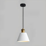 Industrial Multi Color Resin Cone Drum Pendant Lights Image - 6