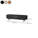 Industrial Oak Wood Enclosed Storage Long TV Stand #size