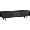 Industrial Oak Wood Enclosed Storage Long TV Stand Image - 6