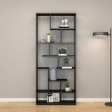 Industrial Open Metal Black Large Display Bookcase Image - 11