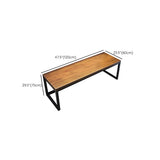 Industrial Pine Wood Rectangle Sled Double Gaming Desk #size