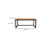 Industrial Pine Wood Steel Sledge Rectangle Gaming Desk Image - 10