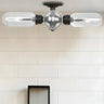 Industrial Pipe Capsule Semi-Flush Mount Light 6-Light Image - 12