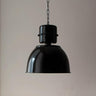 Industrial Red Metal Dome Restaurant Pendant Light Image - 4