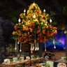 Industrial Restaurant Candle Flower Tree Hanging Chandelier Image - 1