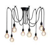 Industrial Restaurant Spider Swag Edison Bulbs Pendant Light Image - 7