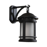 Industrial Style Black Outdoor Wall Lantern Sconce Image - 3