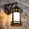 Industrial Style Black Outdoor Wall Lantern Sconce Image - 5