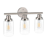 Industrial Vintage Cylinder Clear Glass Vanity Light  Image - 5