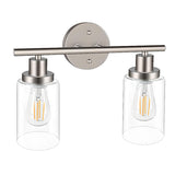 Industrial Vintage Cylinder Clear Glass Vanity Light  Image - 7