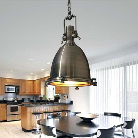 Industrial Warehosue Dome Metal Dome Pendant Light Image - 2