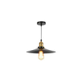 Industrial Warehouse Black Metal Cone Pendant Light Image - 3