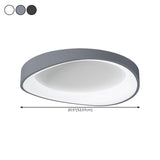 Irregular White Circular LED Flush Mount Ceiling Light Image - 15