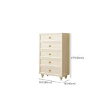 Ivory Composite Wood Storage Soft-Close Drawers Dresser Image - 18