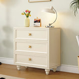 Ivory Composite Wood Storage Soft-Close Drawers Dresser Image - 2