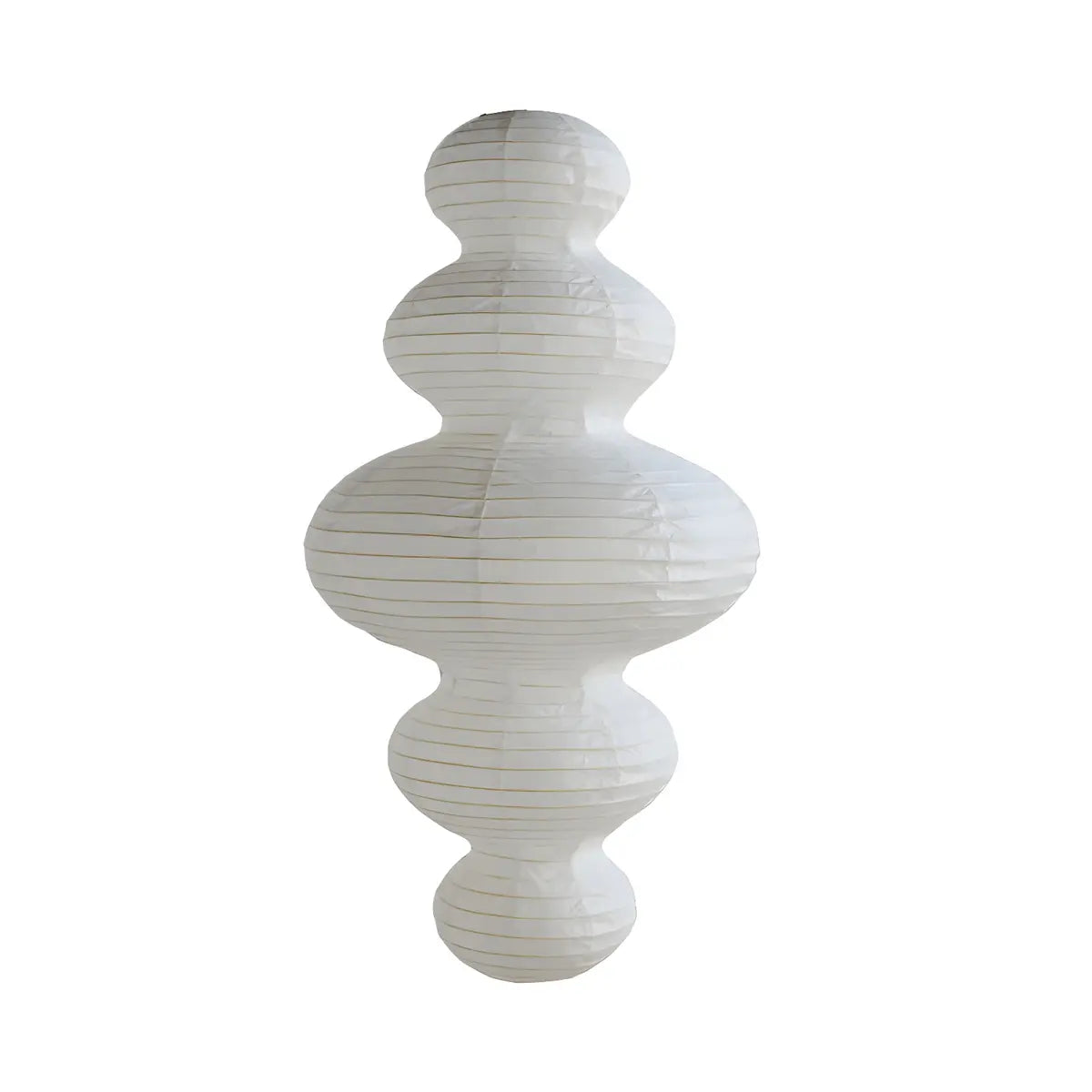 Japanese Ambient Rattan Pedant Lamp White Chandelier Image - 5