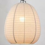 Japanese Restaurant Beige Woven Lantern Pendant Light Image - 8