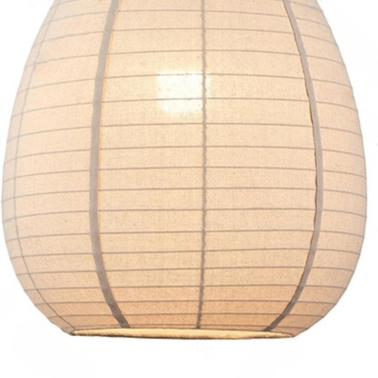 Japanese Restaurant Beige Woven Lantern Pendant Light Image - 9