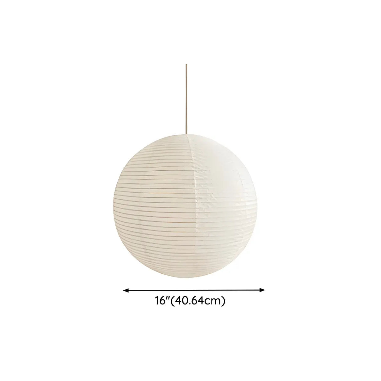 Japanese White Paper Lantern Dining Room Pendant Light Image - 10