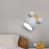 Kid's Room Creative Mouse Ears Wall Light Sconces Image - 4