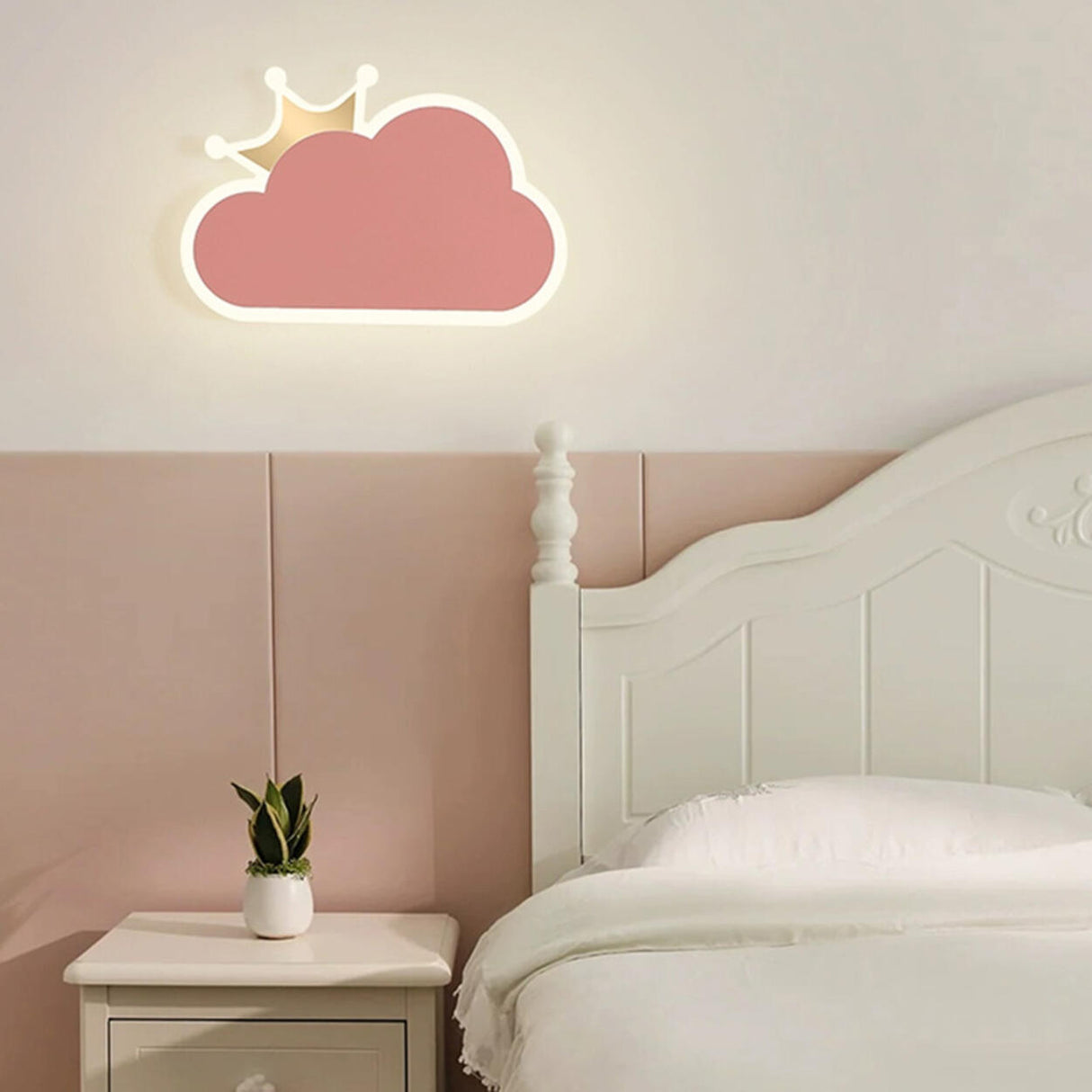 Kid‘’s Room Cute Cloud-Shaped LED Wall Light Image - 18