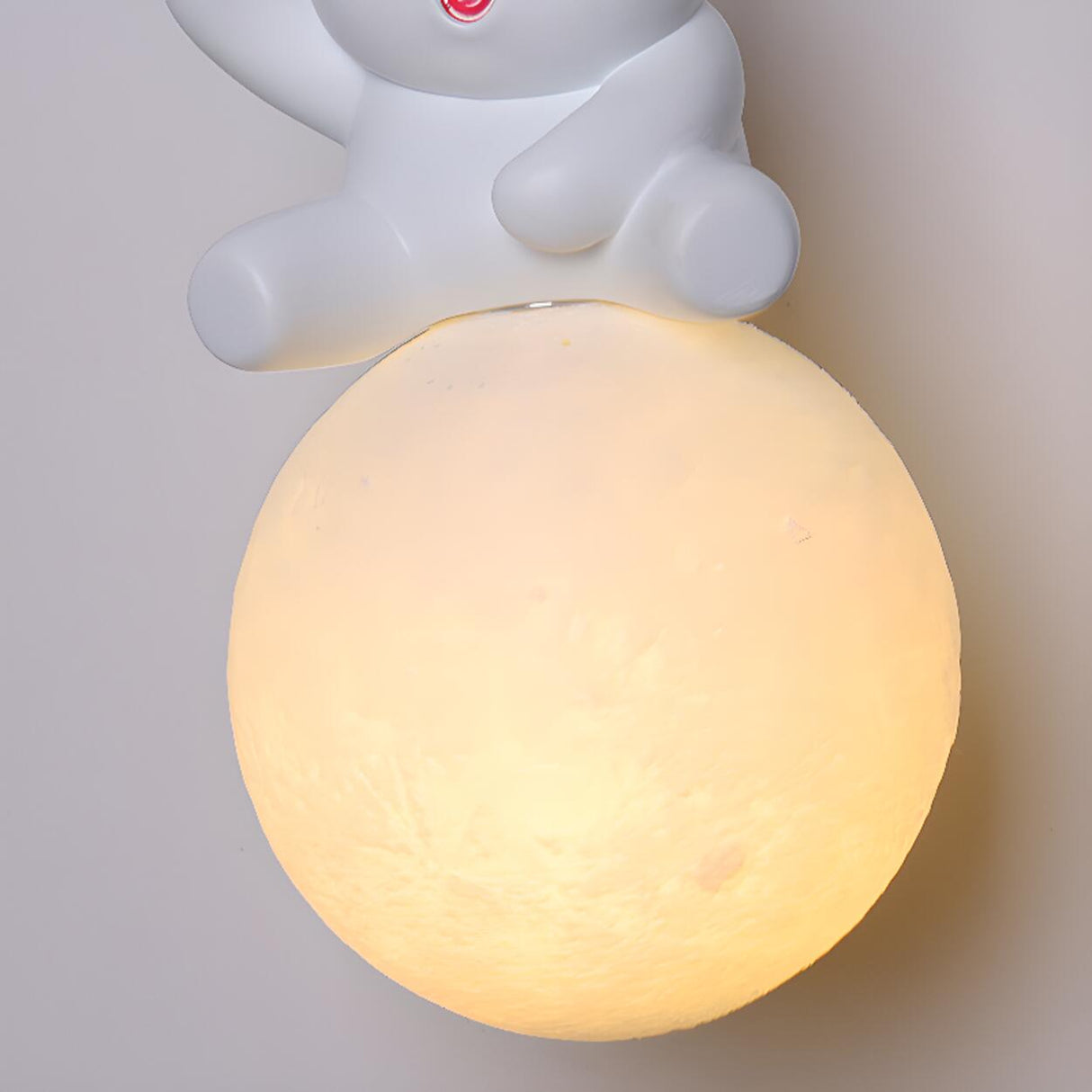 Kid's Room Cute Panda White LED Metal Wall Sconce Image - 12