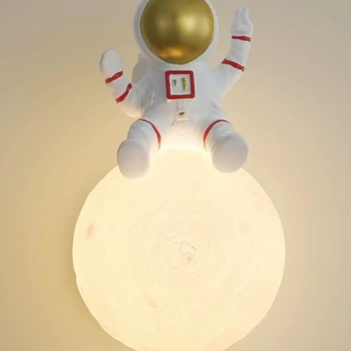 Kid's White Globe Resin Pendant Light Adjustable Height Image - 13