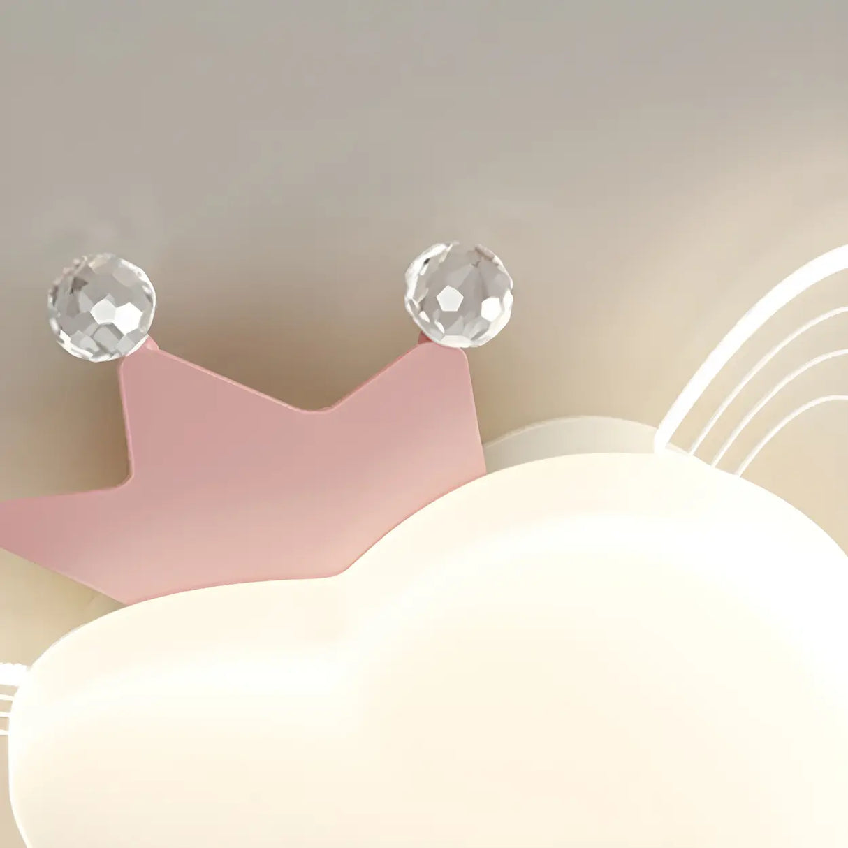 Kids Adorable Pink Airplane Resin LED Flush Mount Light Image - 9