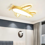 Kids Bedroom Airplane LED Flush Mount Ceiling Light Image - 13