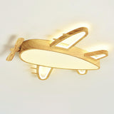 Kids Bedroom Airplane LED Flush Mount Ceiling Light Image - 6