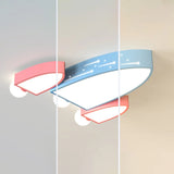 Kids Bedroom Airplane-Shaped Flush Mount Ceiling Light Image - 10