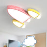 Kids Bedroom Airplane-Shaped Flush Mount Ceiling Light Image - 7