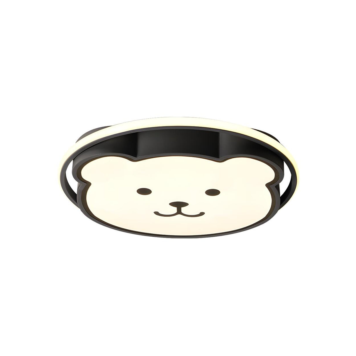 Kids Bedroom Cartoon Grey Bear LED Flush Mount Light Image - 8