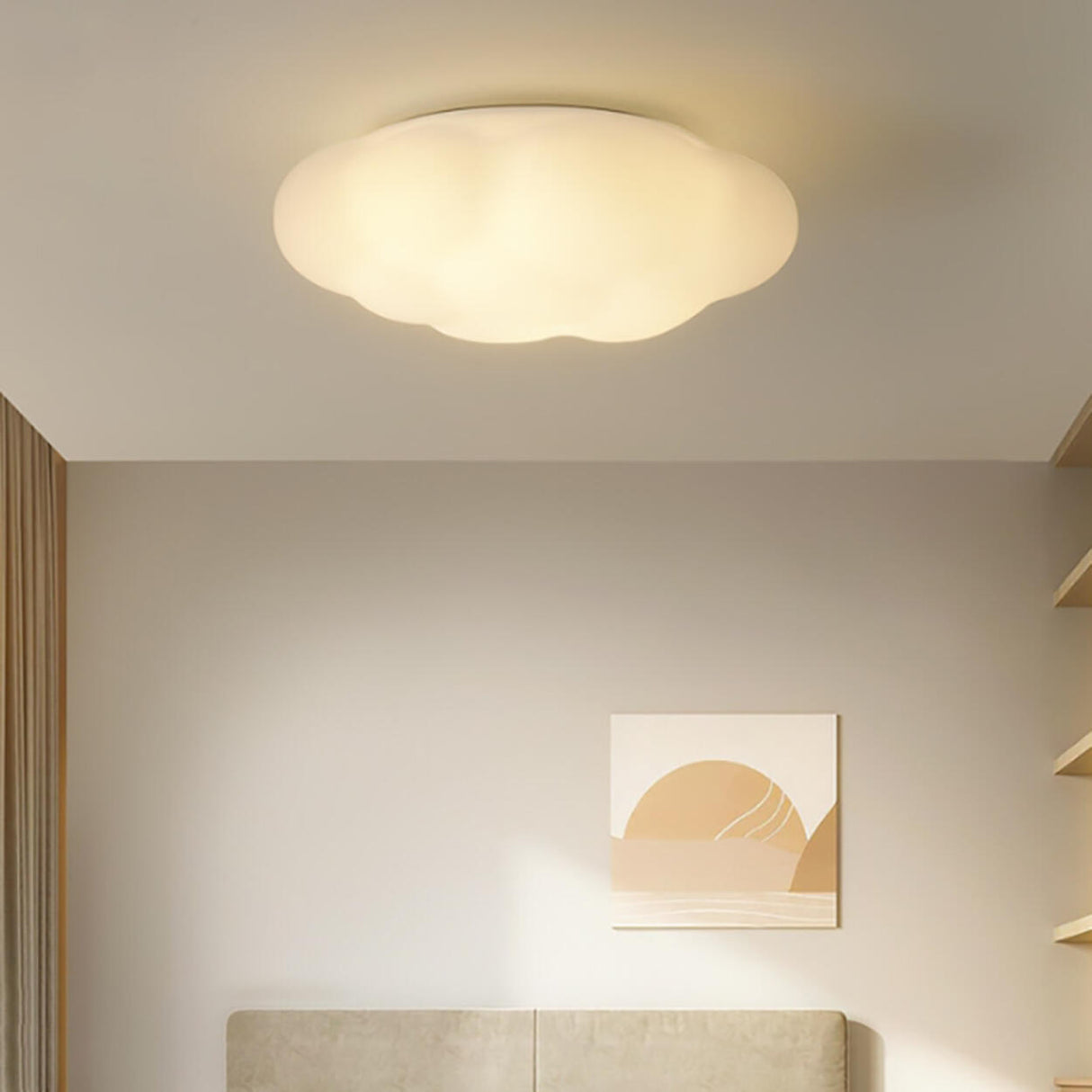 Kids Bedroom Cloud LED Flush Mount Ceiling Light Image - 1