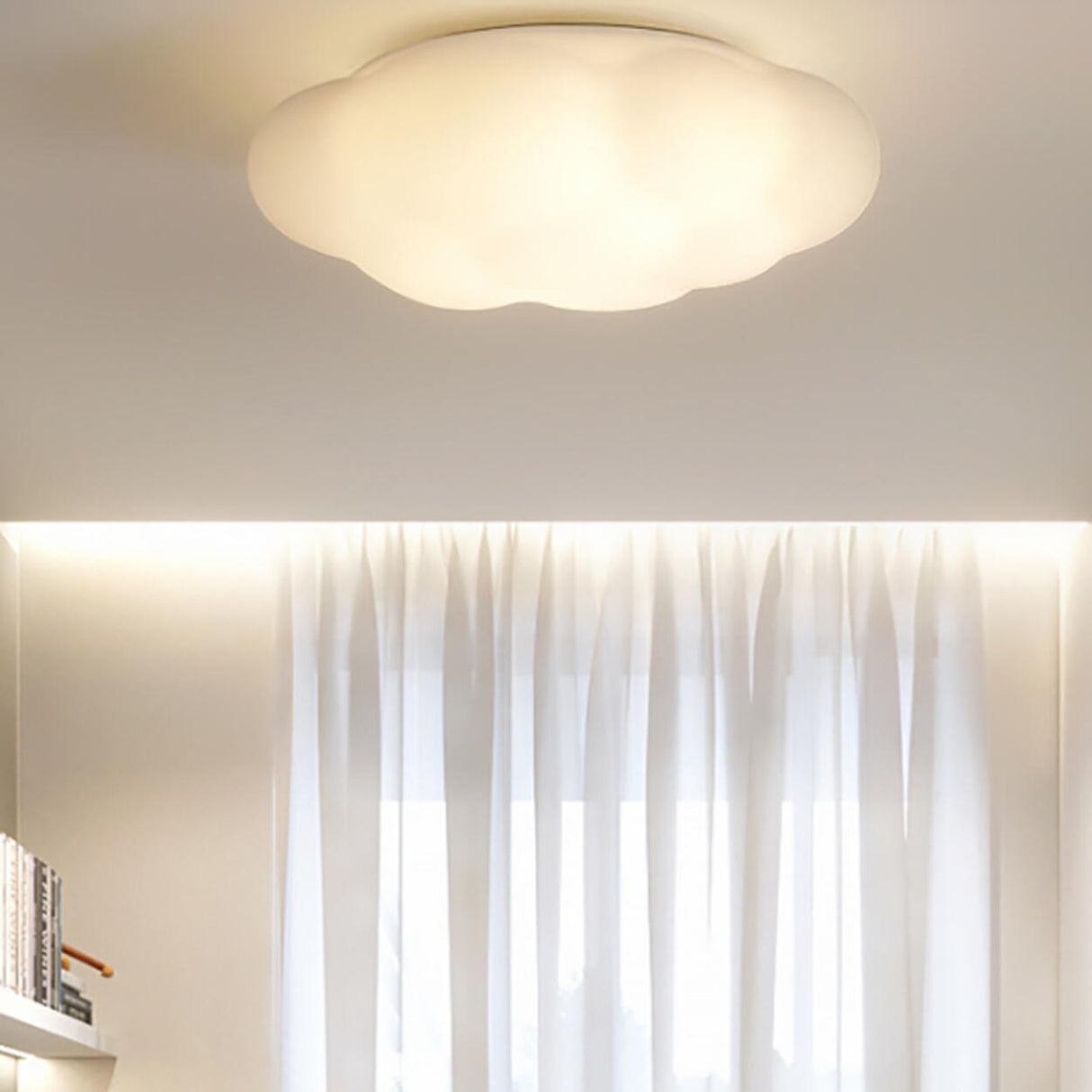 Kids Bedroom Cloud LED Flush Mount Ceiling Light Image - 6