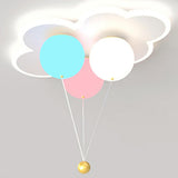 Kids Bedroom Colorful Balloon Cloud Flush Mount Light Image - 7