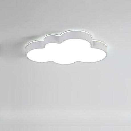 Kids Bedroom Lovely Cloud LED Flush Mount Ceiling Light Image - 2