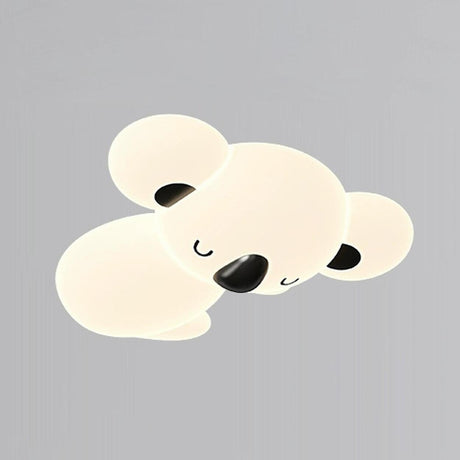 Kids Bedroom Medium Cute Bear LED Flush Mount Light Image - 2