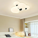 Kids Bedroom Medium Cute Bear LED Flush Mount Light Image - 4