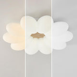 Kids Bedroom White Flower Flush Mount Ceiling Light Image - 11