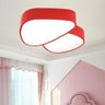 Kids Bedroom Yellow Mushroom LED Flush Mount Light Image - 9