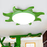 Kids Cartoon Blue Sun-Shaped Acrylic Flush Mount Light Image - 12