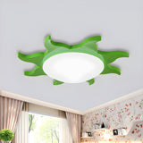 Kids Cartoon Blue Sun-Shaped Acrylic Flush Mount Light Image - 13