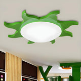 Kids Cartoon Blue Sun-Shaped Acrylic Flush Mount Light Image - 14